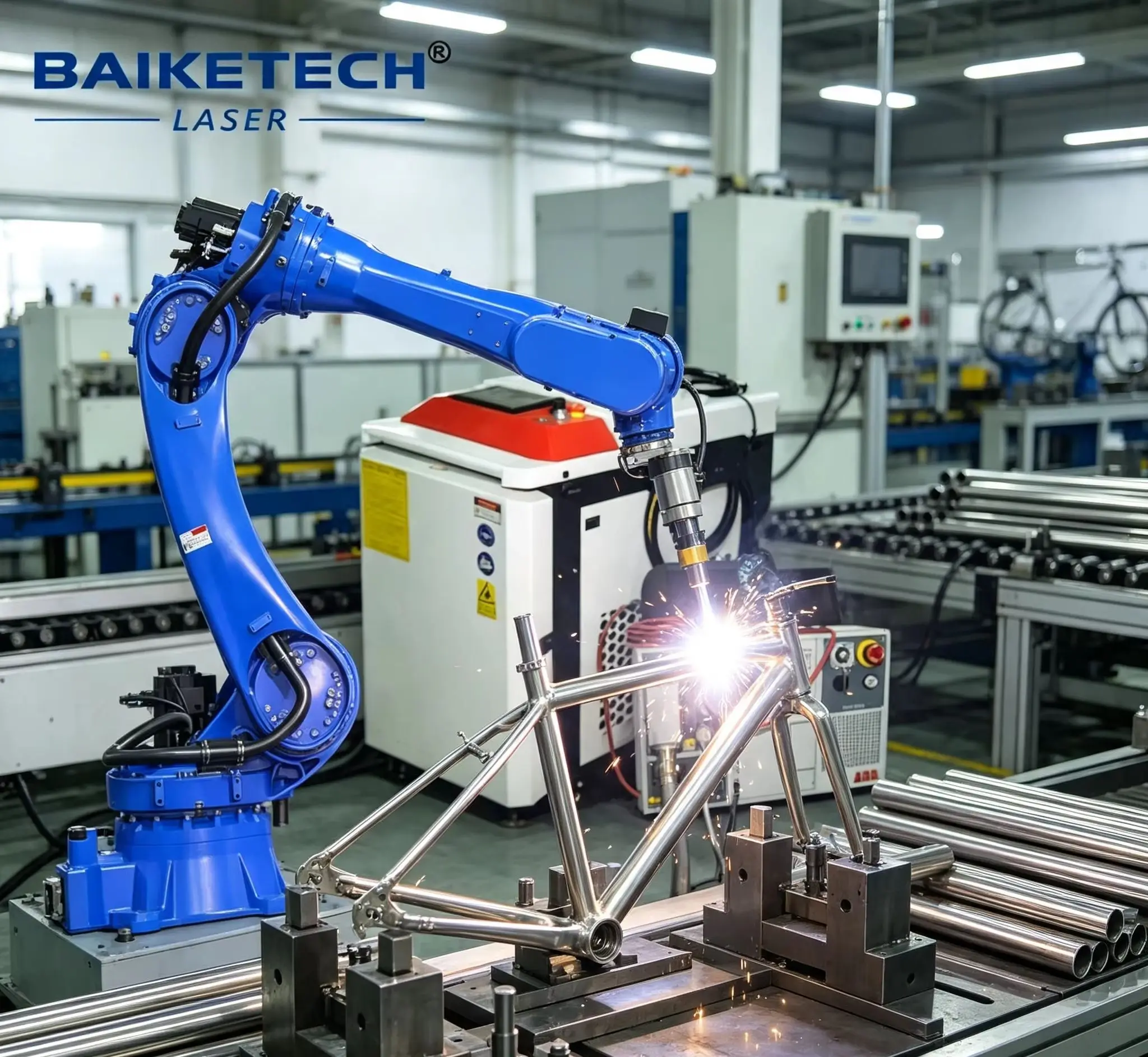 High Precision Robot Arm Laser Welding Workstation 3D Automatic Manipulator Laser Welding System Industrial Robotic Welding Equi