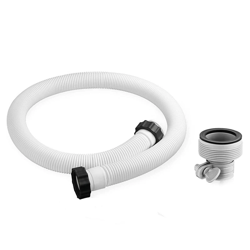 2 Pcs Pool Filter Pump Connector 1.5Inch Pool Drain Hose Adapter Durable Parts For Intex Threaded Connection Pump