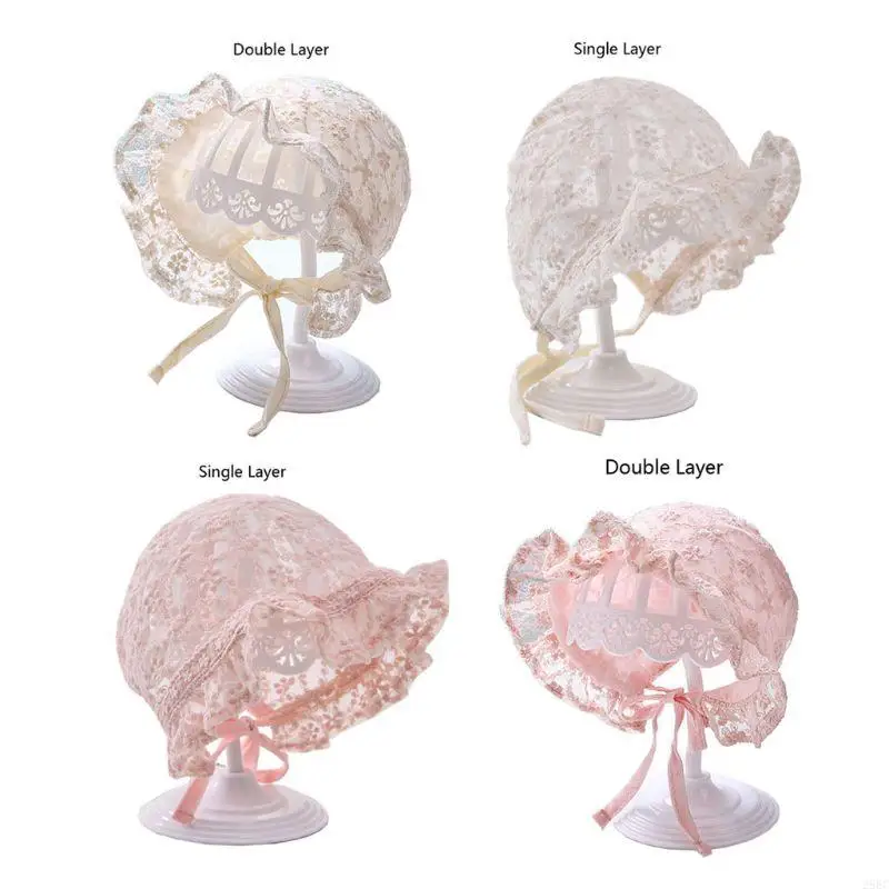 

28EC Newborn Photography Props Baby Infants Lace Hat Pillow Posing Aid Photo Outfits Accessories