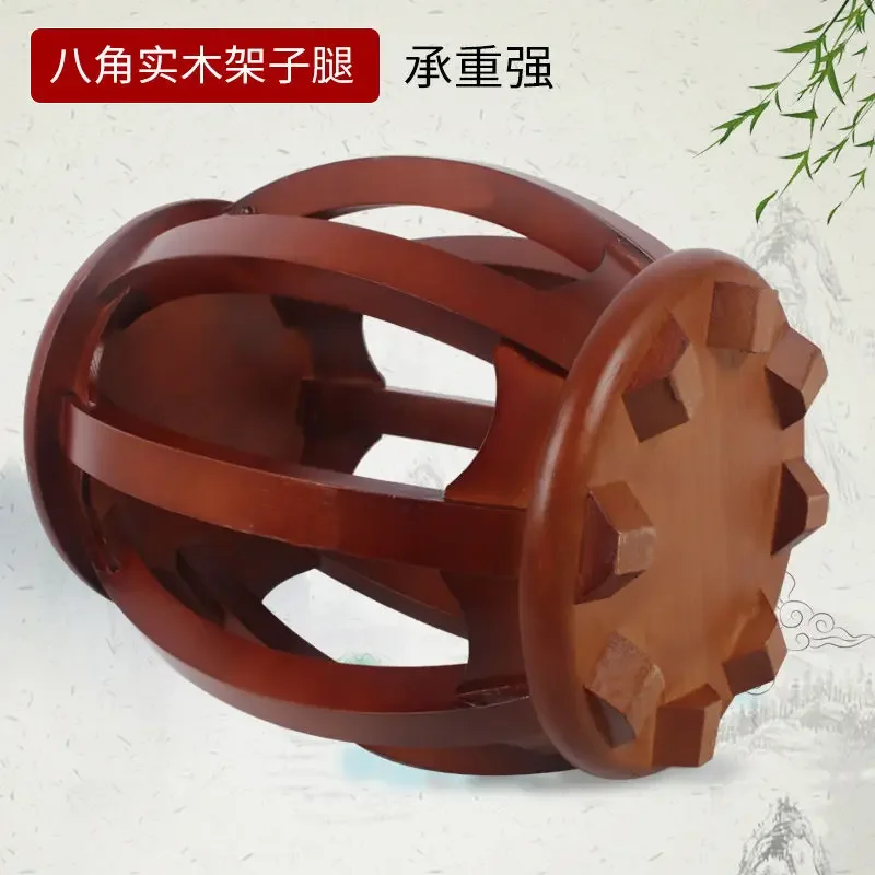 

Ottomans round stool Guzheng stool solid wood Furniture round stool plain faced Haitang colored Guzheng stools sturdy durable