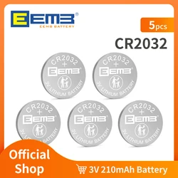 EEMB CR2032 Bateria 3V Przycisk Bateria litowa CR 2032 210mAh Baterie pastylkowe do zegarków Zabawki Kluczyk samochodowy Krokomierz Wagi