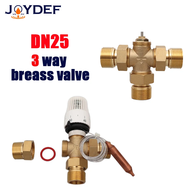 DN25 Energy saving 30-70 degree control Floor heating system thermostatic radiator valve M30*1.5 Remote controller 3 way valve