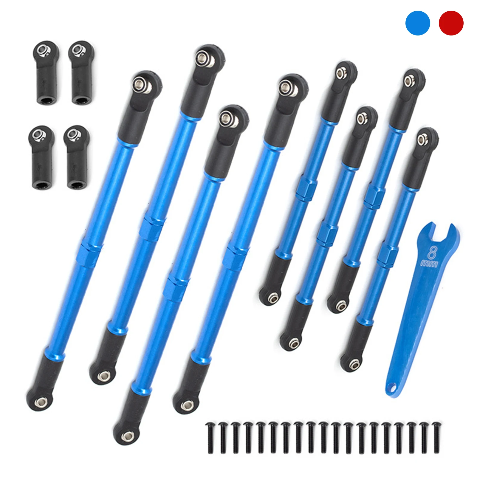 RC Alloy Steel Rod End Push Rods 5319X 5338R for 1/10 NEW E2.0 SUMMIT EREVO