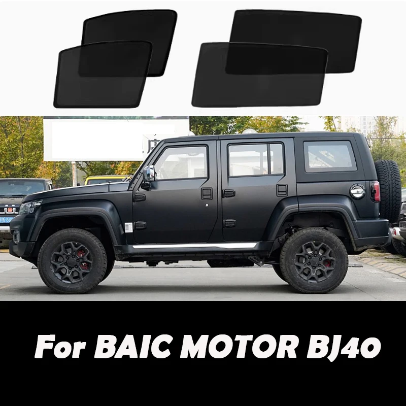 

Для BAIC MOTOR BJ40 2023, аксессуары, автомобильный солнцезащитный козырек, УФ-защитный чехол, сетчатая занавеска, солнцезащитный козырек на боковое окно, солнцезащитный козырек