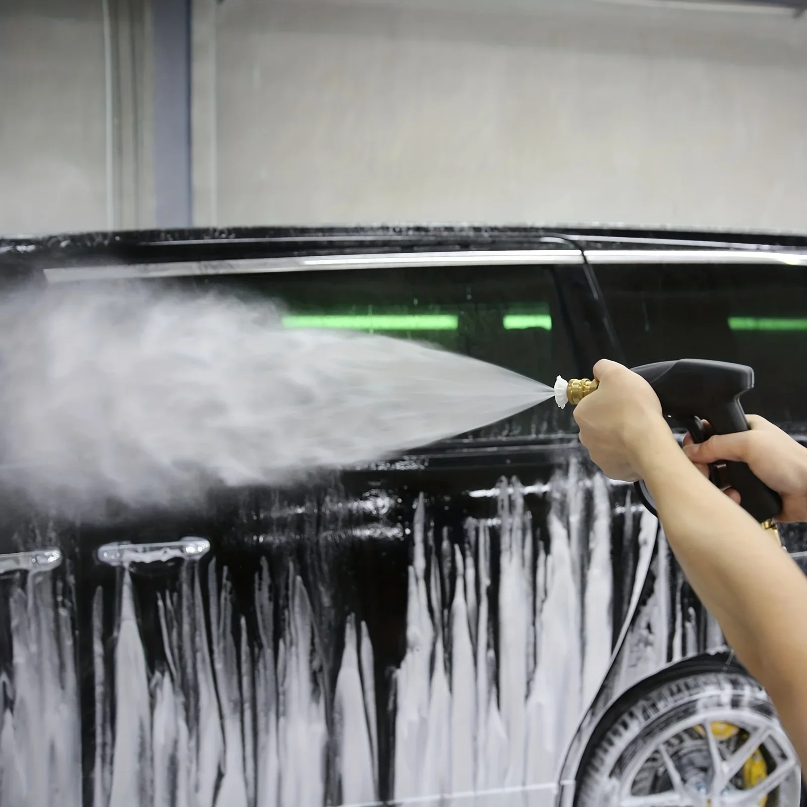 High Pressure Fan Shaped Car Wash Water Gun, Aluminum Core, Quick Insert, FiveColor, Nozzle Union, Car Wash image 3
