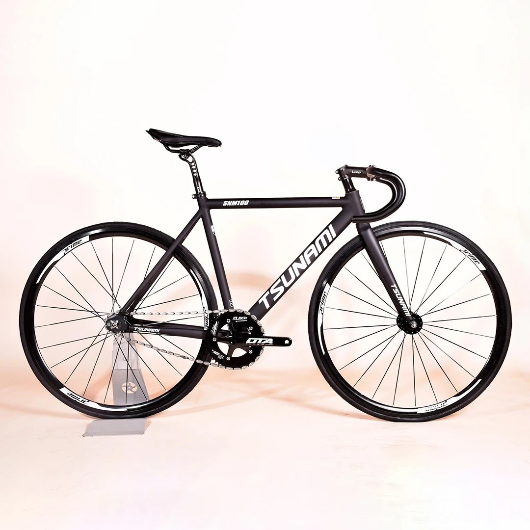 Tsunami Fixed Gear Bike SNM100 Aluminum Alloy Frame Single Speed Fixie Bicycle For Racing Training Parts Customizable