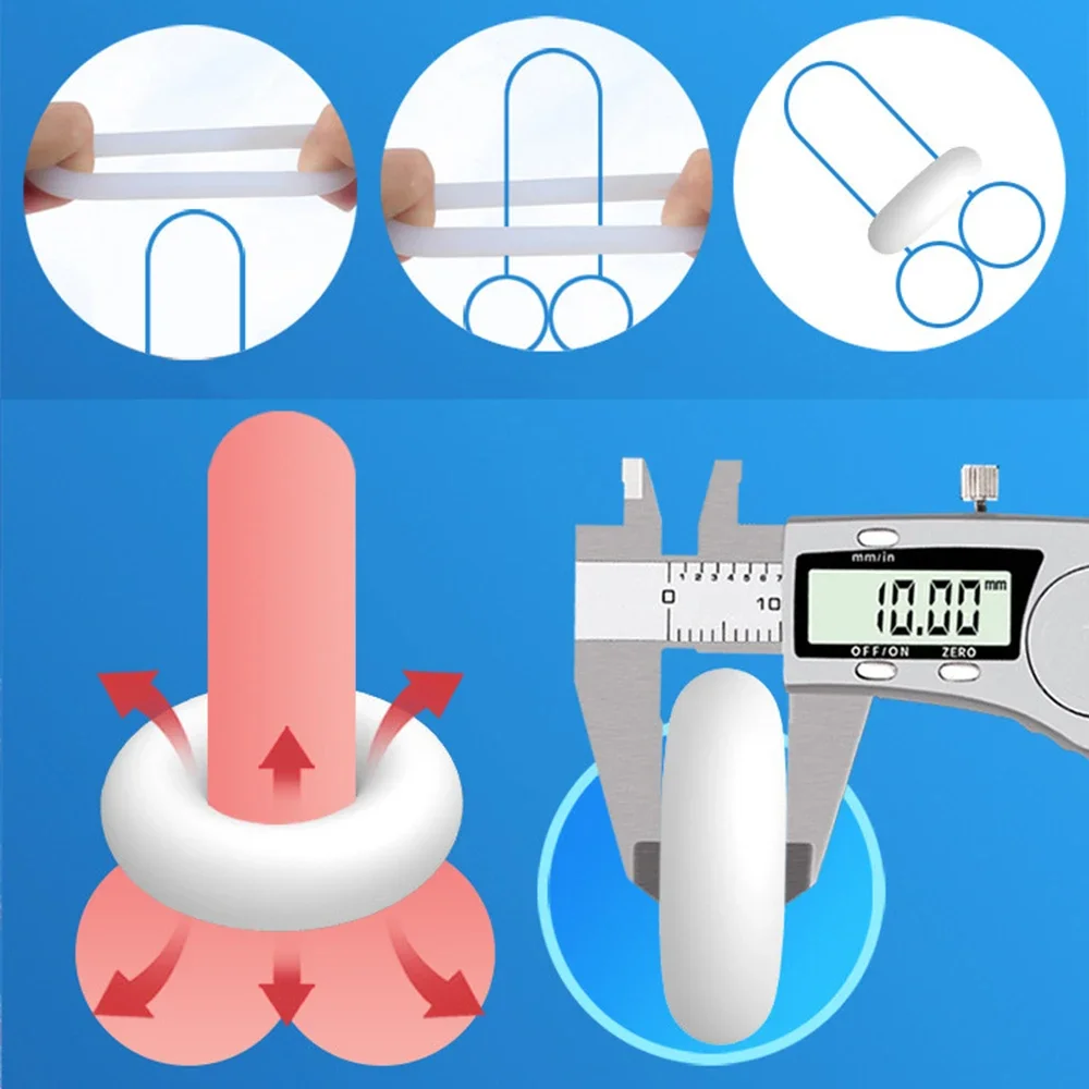3 قطعة حلقات القضيب السلع الكبار للرجال 18 + تأخير القذف ألعاب الجنس الكبار متعددة الوظائف للمبتدئين طويلة الأمد كوكرينج