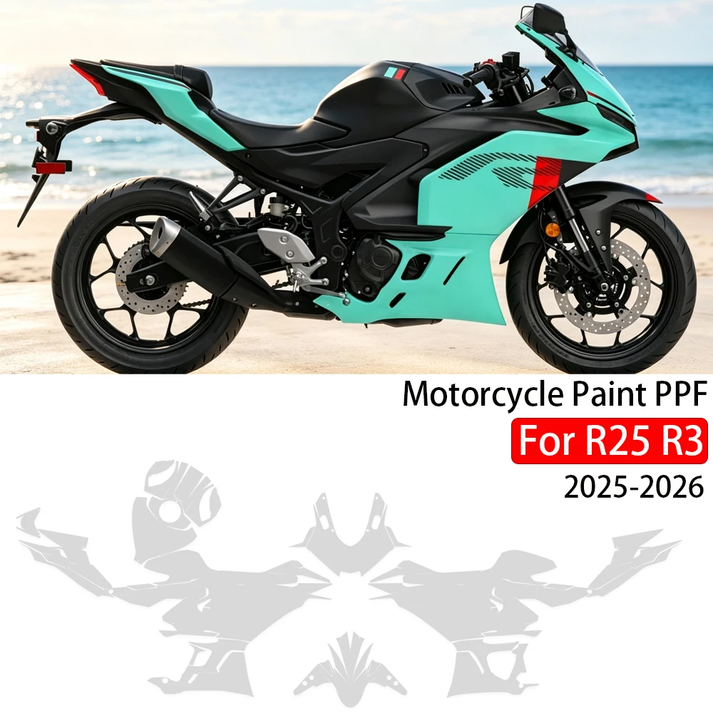 ヤマハ-r3-r25-2025-2026用-tpu透明オートバイ塗料保護フィルム-r3-r25-燃料タンク保護アンチスクラッチフィルム