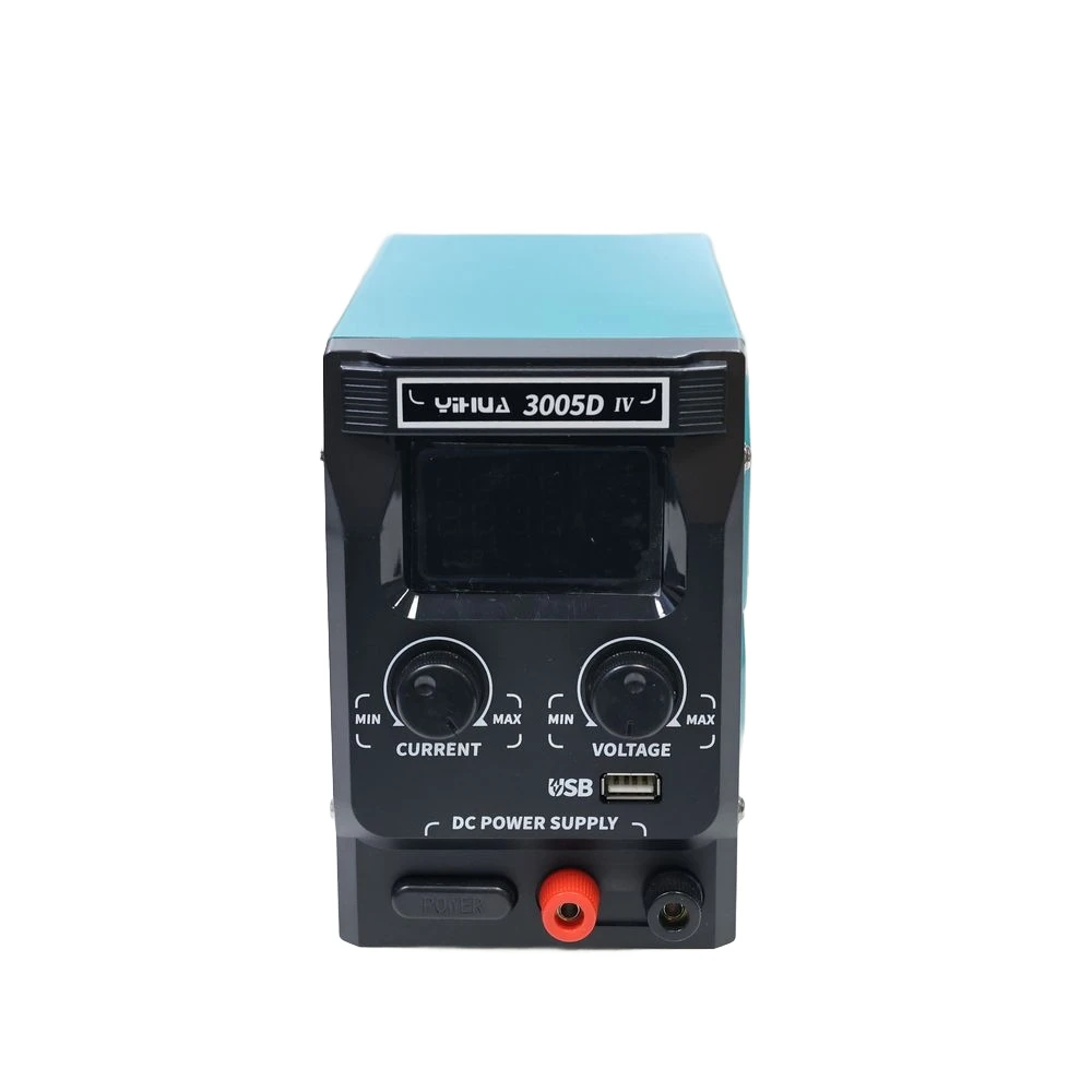 

YIHUA 3005D-IV Bench Top Power Supply Unit 0-30V 0-5A Digital Adjustable with Key Switch 5V Range & USB QC3.0 Charging