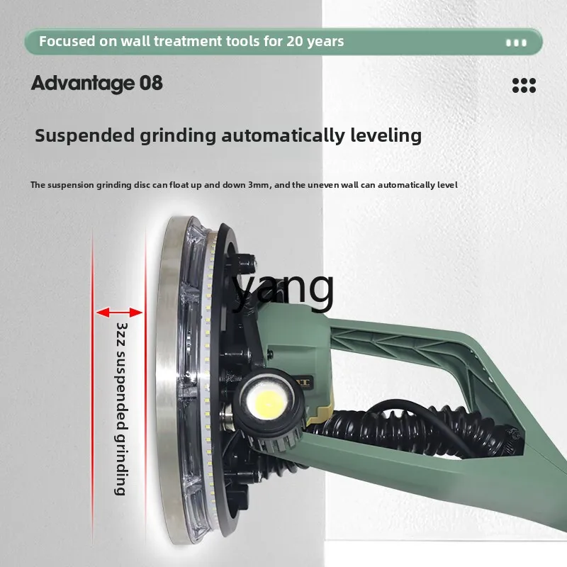 LH wall sander modified putty sandpaper machine dust-free grinding wall with vacuum cleaner polishing