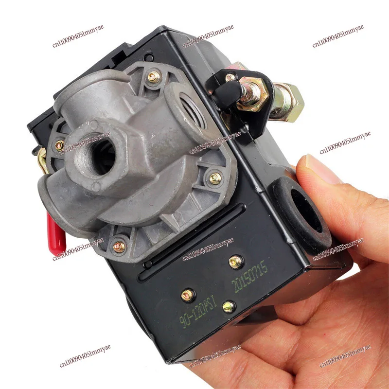 

Air compressor pressure switch, 4 ports, with unloader and on/off lever