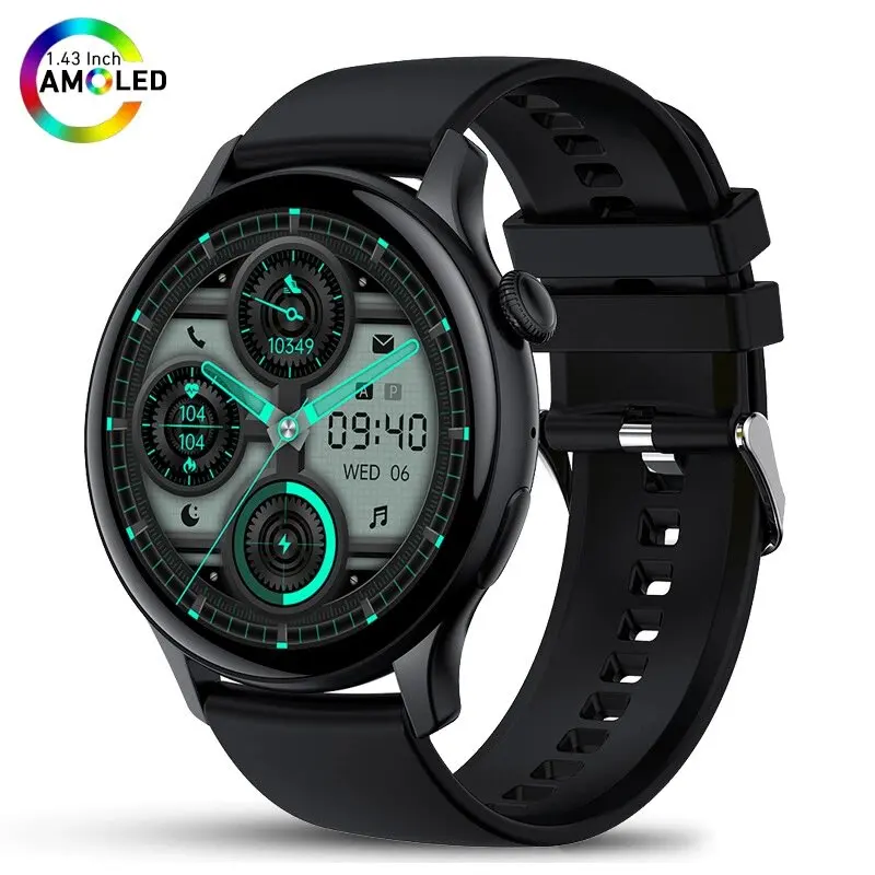 

1.43 Inch AMOLED Screen Smart Watch Women Screen Always Show Voice Assistant IP68 Waterproof 2026 Bluetooth Call Smartwatch Men