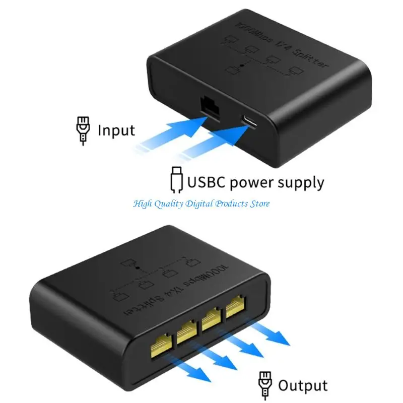 U2JE Dense Gigabit Change For Multi Device Infrastructures Supports 1000Mbps Transfer Speed For Monitoring Arrangement