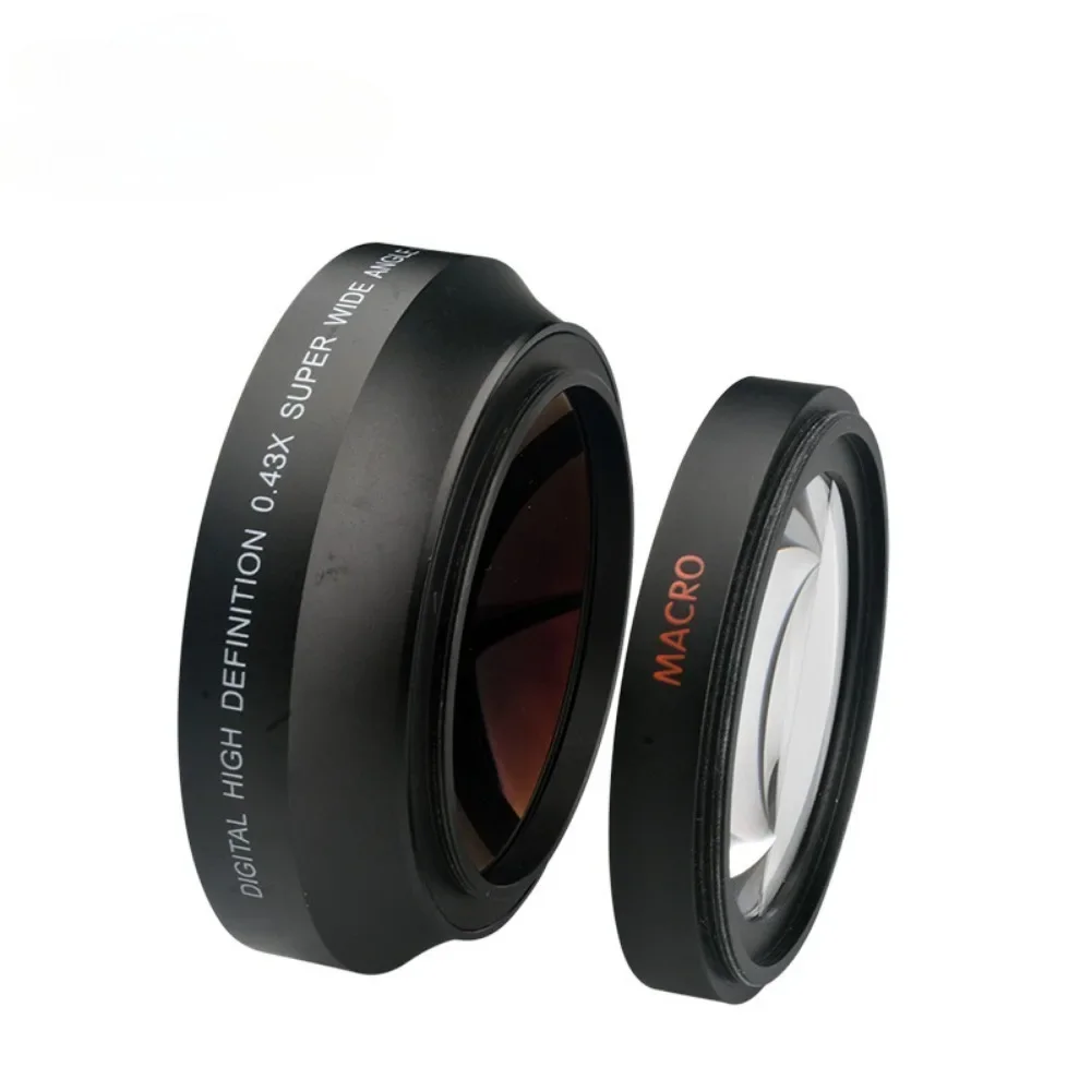 0.43x 67mm 72 mm HD Super Wide Angle Additional Lens with Macro Portion Affiliated Lens for Cannon Nikon Camera Lens