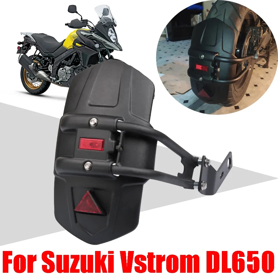 Housse Moto Suzuki V-Strom 650/XT DL650 - Protection 4 Saisons Anti-Pluie Poussière UV Antivol, Noire Orange