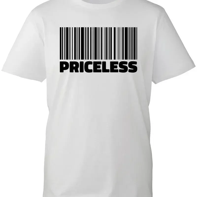 Barcode Priceless T Shirt Sarcastic Attitude Humour You Can'T Afford