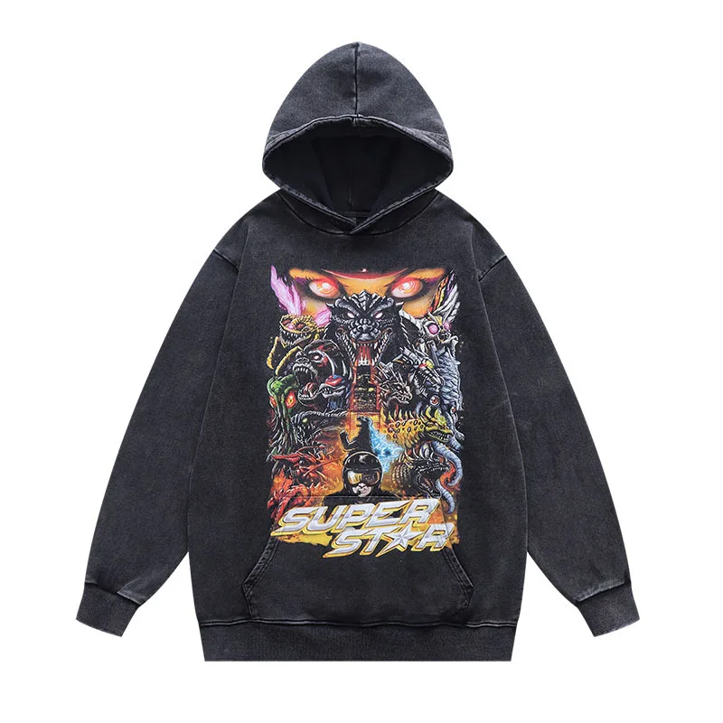 Anime Hoodies For Men Female Sweatshirts Hoodie Men'S Clothing Male Clothes Women Pullover Fall Streetwear Long Sleeve Tops