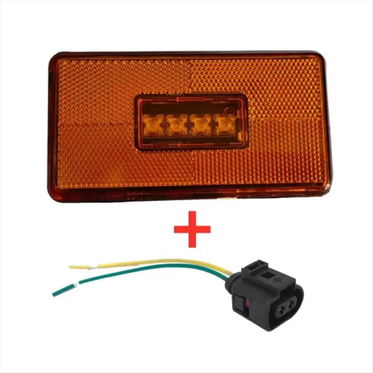 

6 шт. 4 светодиодных боковых габаритных фонаря 2052119 для кабелей P R серии 5 6 серии G T S с 2-контактным разъемом Янтарная индикаторная лампа