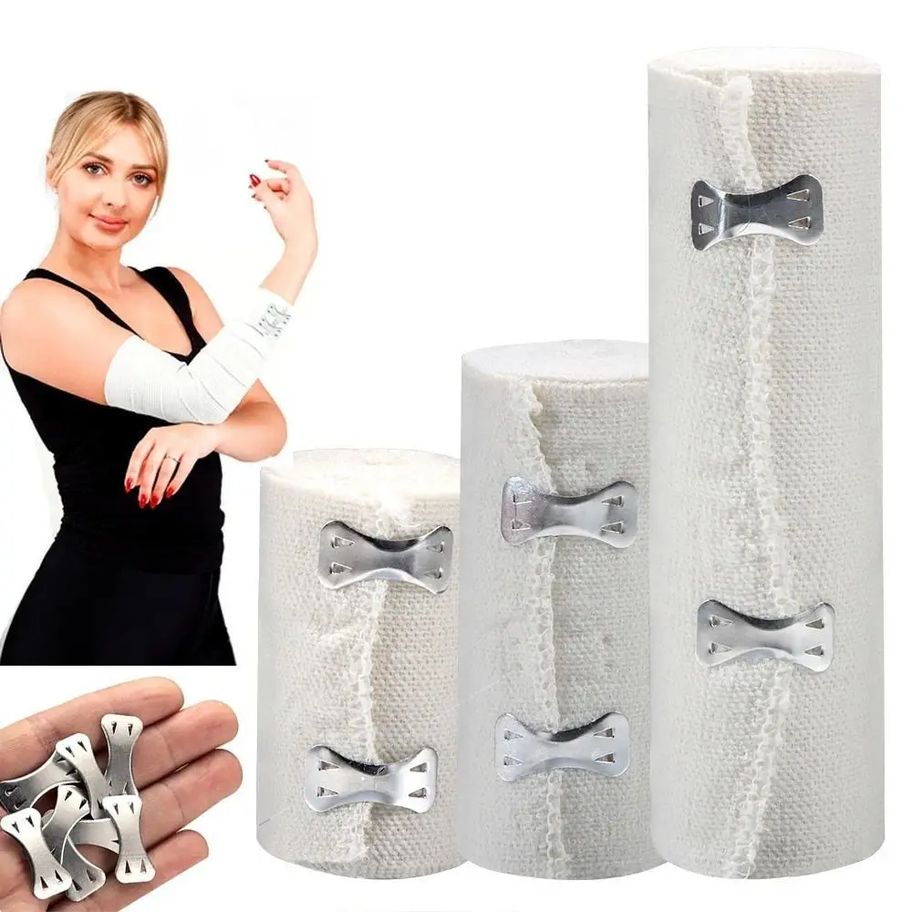 

1Roll 5/7.5/10/15cm Skin Color Bandage Stretch Cotton Breathable Elastic Compression Bandage Sports Protection Fixed