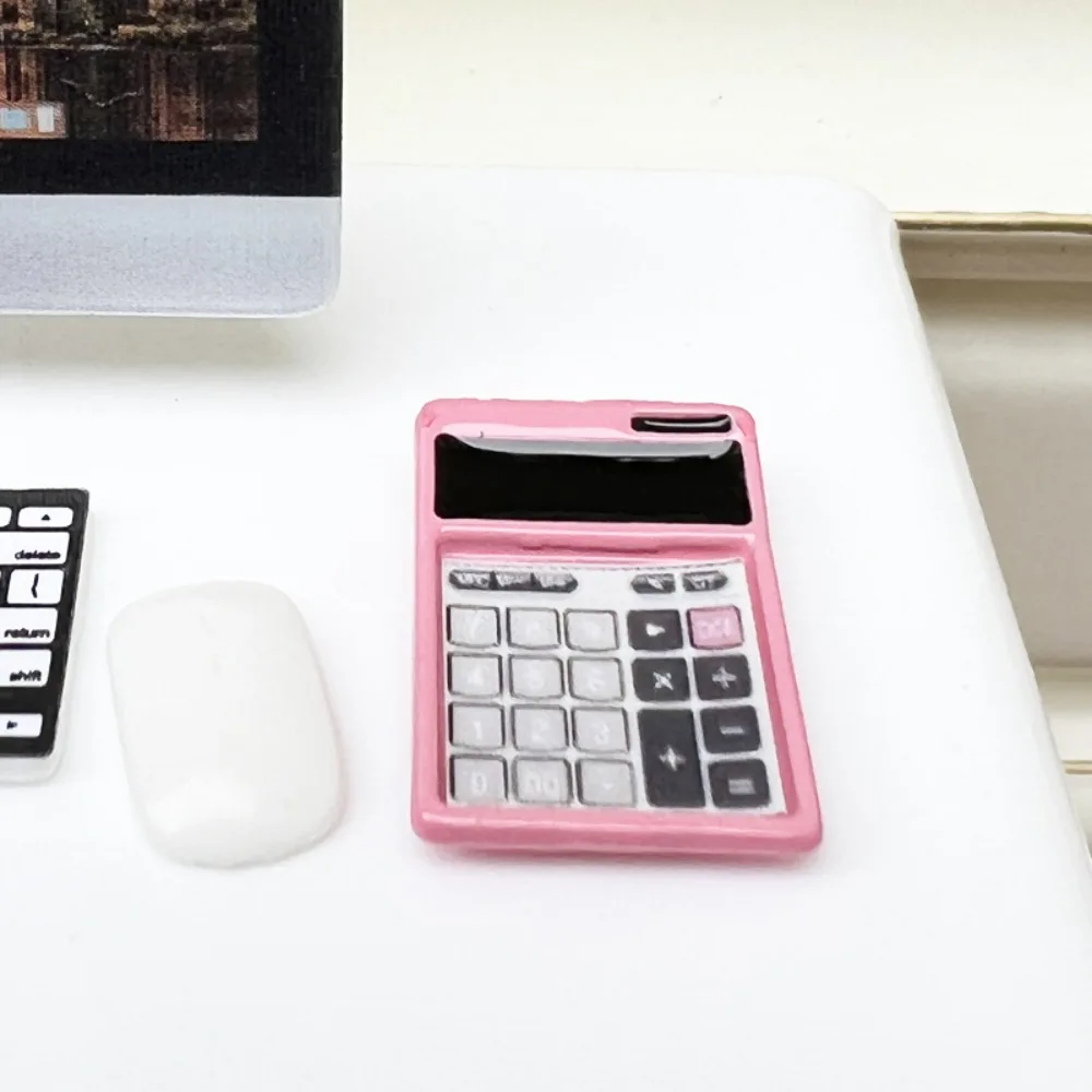 

Simulation 1:12 Dollhouse Calculator Furniture Toys Creative Dollhouse Miniature Calculator Cute Mini