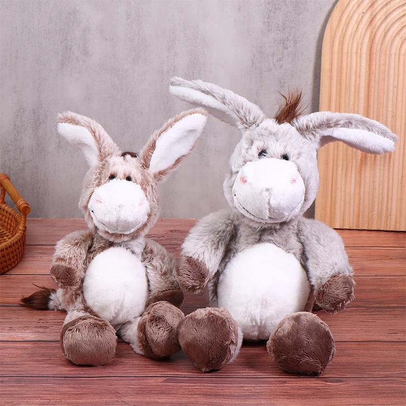 Decoração DIY, burro de pelúcia e macio, 1 peça, animal de pelúcia de 25/32 cm, ideal para meninos e meninas brincam e abraço