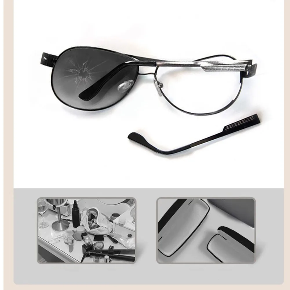 Wall Mounted Perforated Glasses Storage Rack Sunglass Display Showcase Cabinet Storage Box Home Tidying