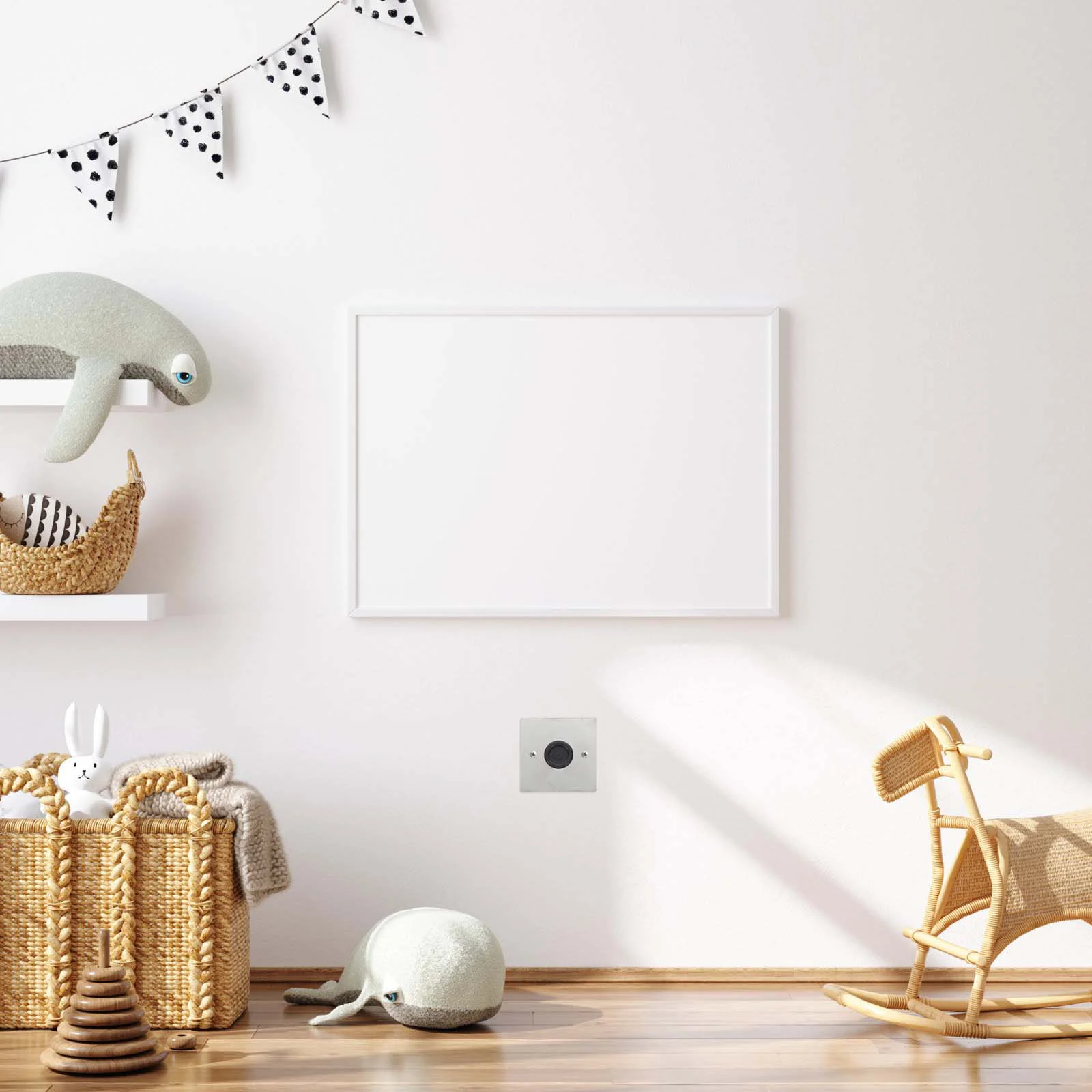 Stainless Steel Socket Cover 86mm Outlet Blank Panel Decorative Plate Wall Toggle Light Fixture Protector Easy