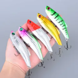Wobbler minnow VIB con bola de acero para lance largo y trolling