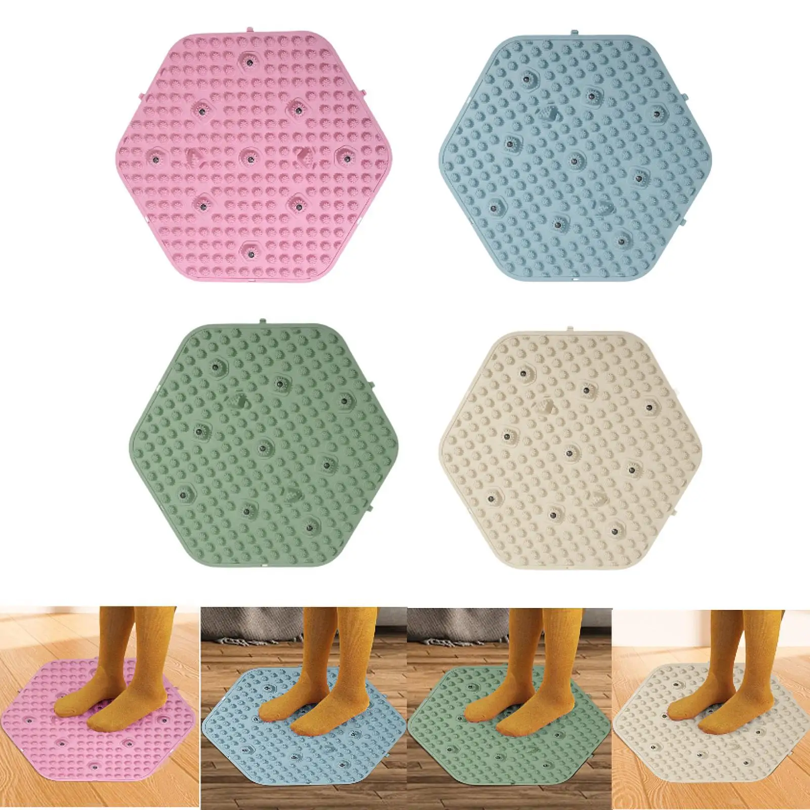 

Foot Massage Pad Acupressure Mat Portable Foldable Relaxing Supply Sensory Pad for Office Living Room Sports Household Travel