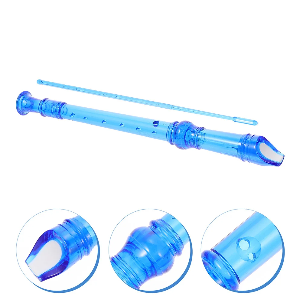 

2Pcs Kids Soprano Recorder 8-Hole Clarinet Resin Professional Beginner Musical Instrument Practice Flute for Children Education