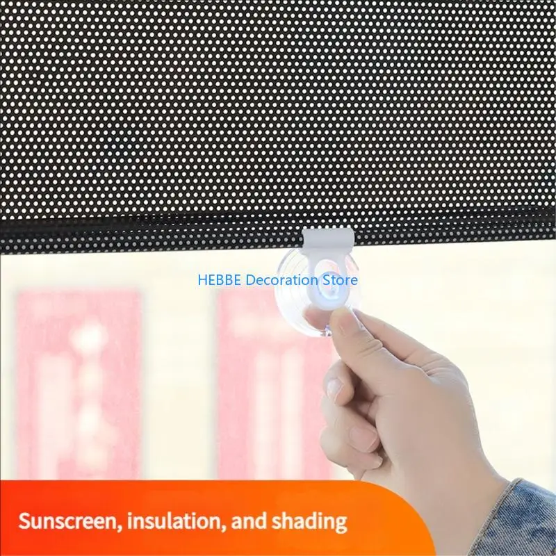 B0KC Car All Day Sun Block Shade Curtains Waterproof PVC Thermal Control Window Cover