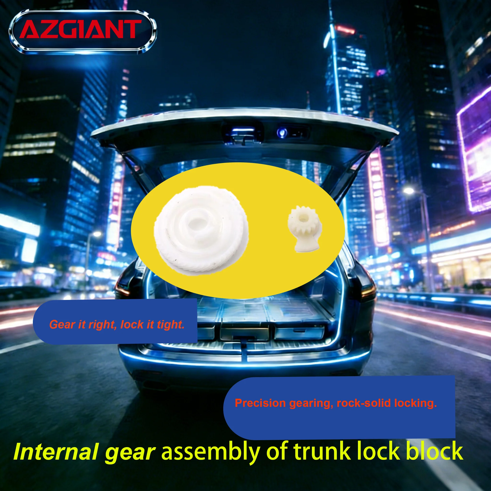 AZGIANT Precision-Engineered Trunk Lock Internal Gear Assembly for Nissan X-Trail T30 2001-2007 XTerra 2000-2015