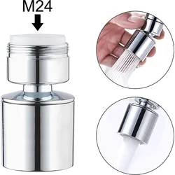 Kitchen Taps Head 360° Rotate Faucet Swivel End Diffuser Adapter Filter M24 Kitchen Faucet Aerator Bath Faucet Connectors