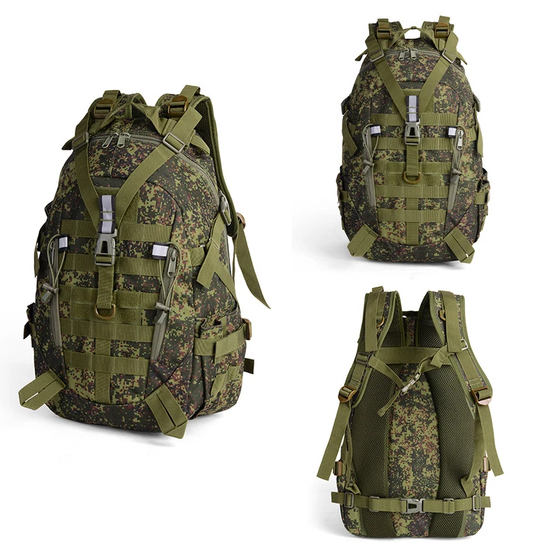 Camping Backpack Men's Bag Travel Bags Tactical Molle Climbing Rucksack Hiking Outdoor Reflective Shoulder Fishing Laptop Bag