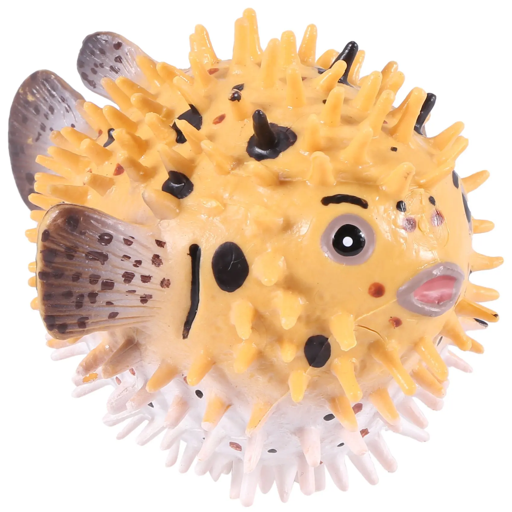 ABVT-Pufferfish Figurine Realistic Plastic Wild Pufferfish Figurine Set For Collection Science Educational Prop Animal Model