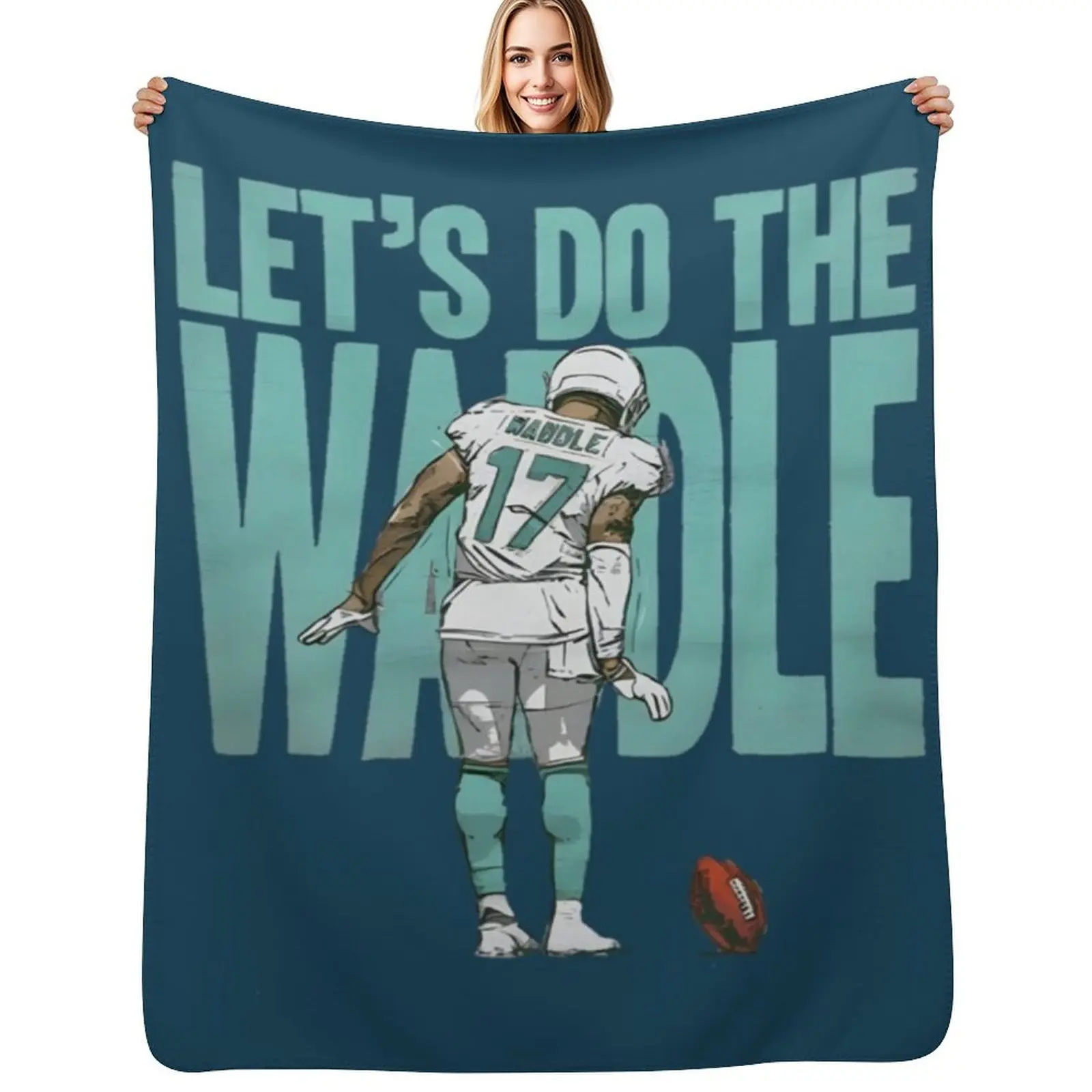 Jaylen Waddle lets do the Waddle dance Throw Blanket For Decorative Sofa Moving Plaid on the sofa Quilt Beach Shaggy Blankets