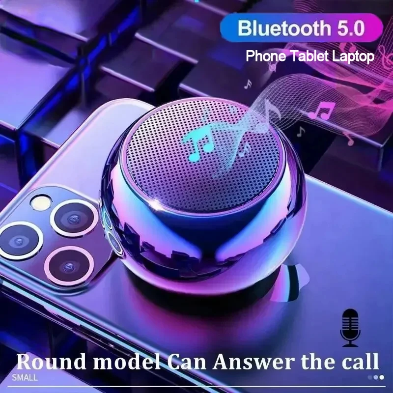 

Беспроводной Bluetooth-динамик Xiaomi, портативный маленький стальной пистолет, металлический тяжелый сабвуфер, уличный мини-маленький Bluetooth-динамик для дома