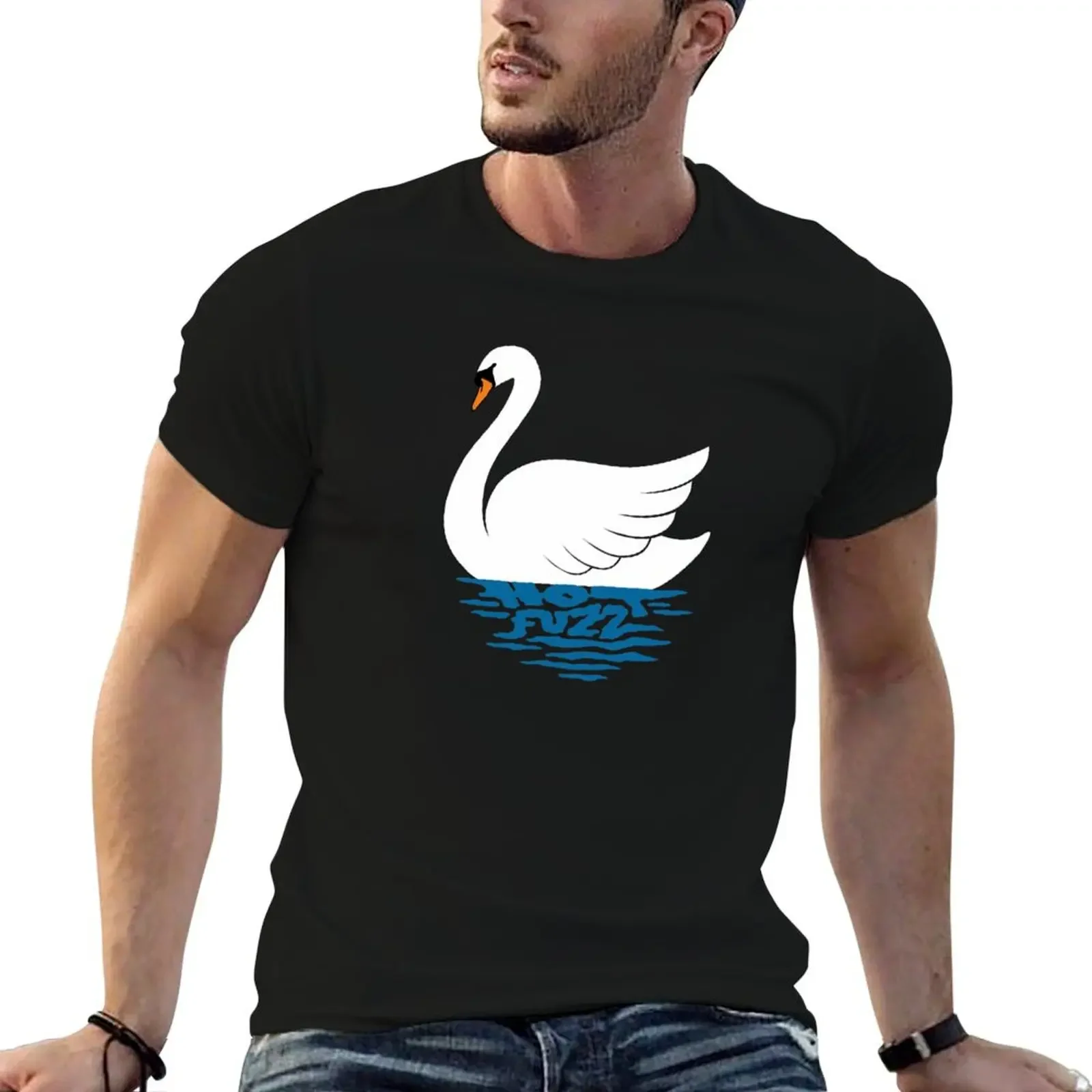 

Just The One Swan Actually T-Shirt oversize t-shirts man luxury designer shirts graphic tee blacks mens big and tall t shirts