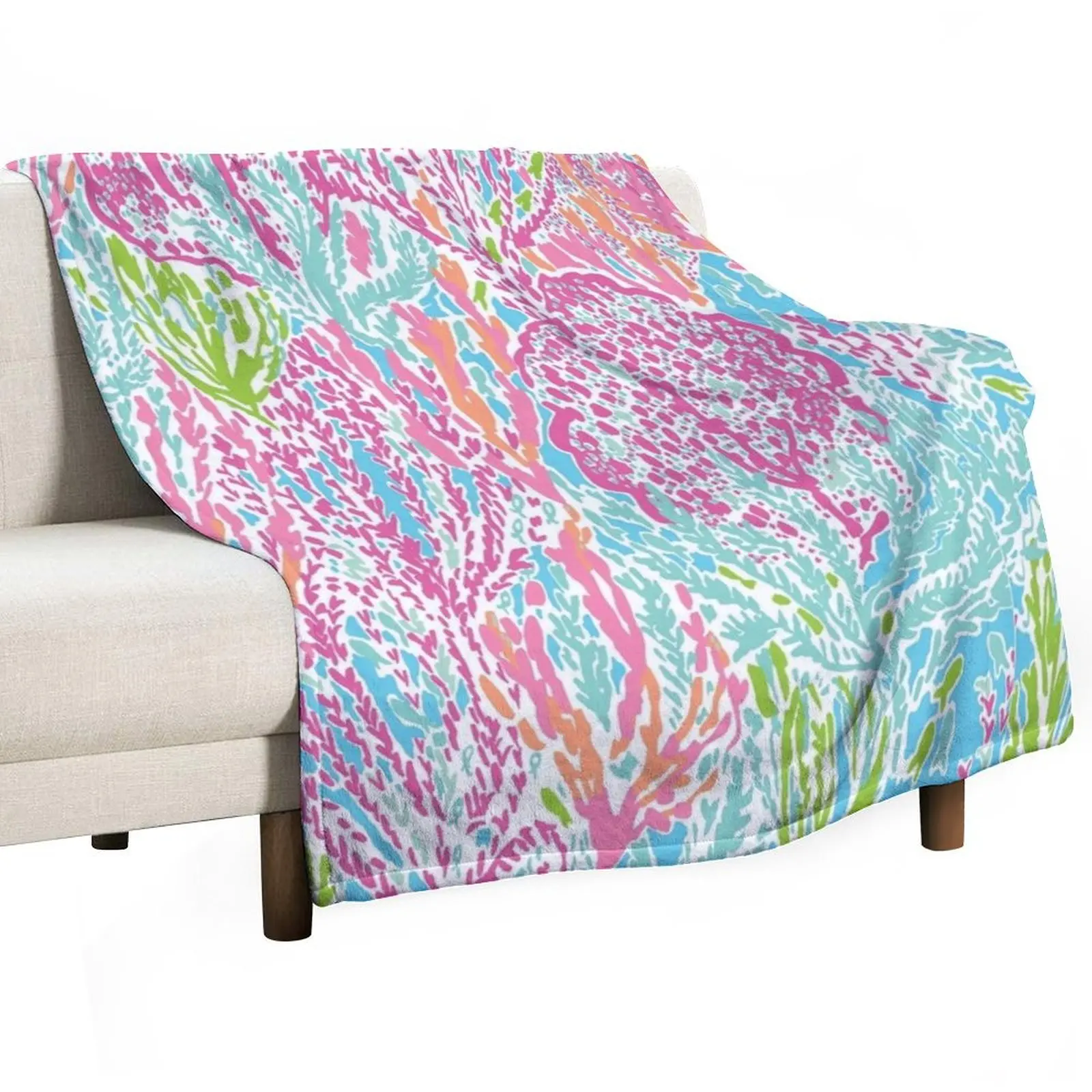 

Lilly Inspired Print Throw Blanket For Baby Decorative Sofa for sofa Blankets