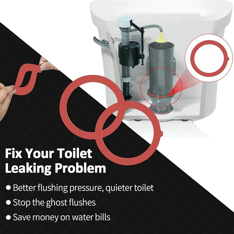 Уплотнитель клапана для Kohler, уплотнительный клапан для канистры, уплотнительная прокладка для резервуара унитаза, запасные части, совместимые со стандартами, 4 шт.