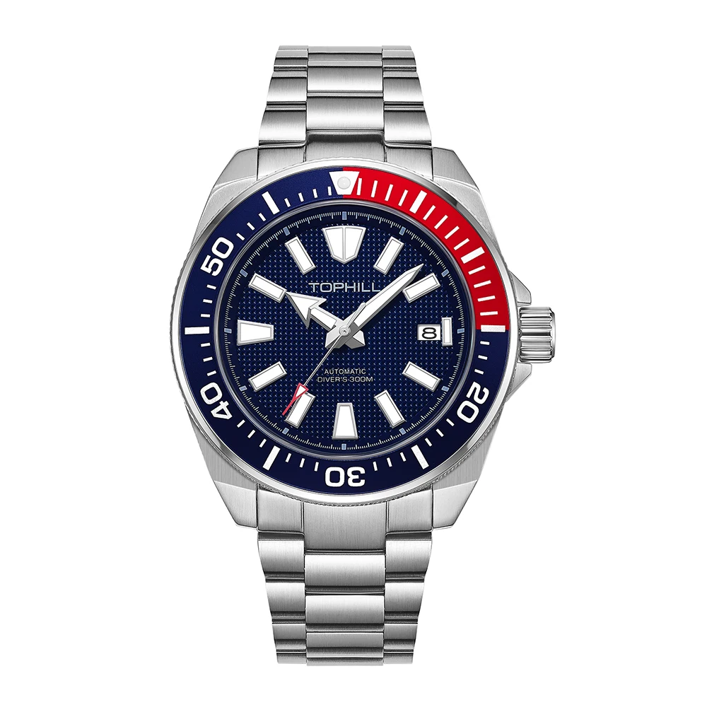 TOPHILL Men\'s Automatic Watches Men Dive Watch 300m Waterproof Mechanical Wristwatch NH35 Super Luminous Clocks Sapphire Mirror