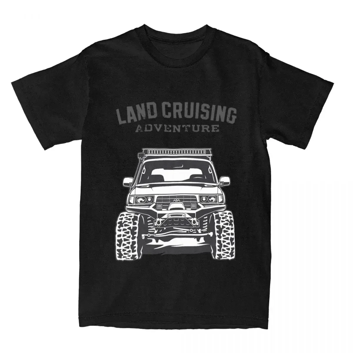 Men Pure Cotton FJ80 Off-road Car Tee Shirt Graphic Clothing Vintage Landcruising Adventure Land Cruiser 80 Off Road T-Shirts