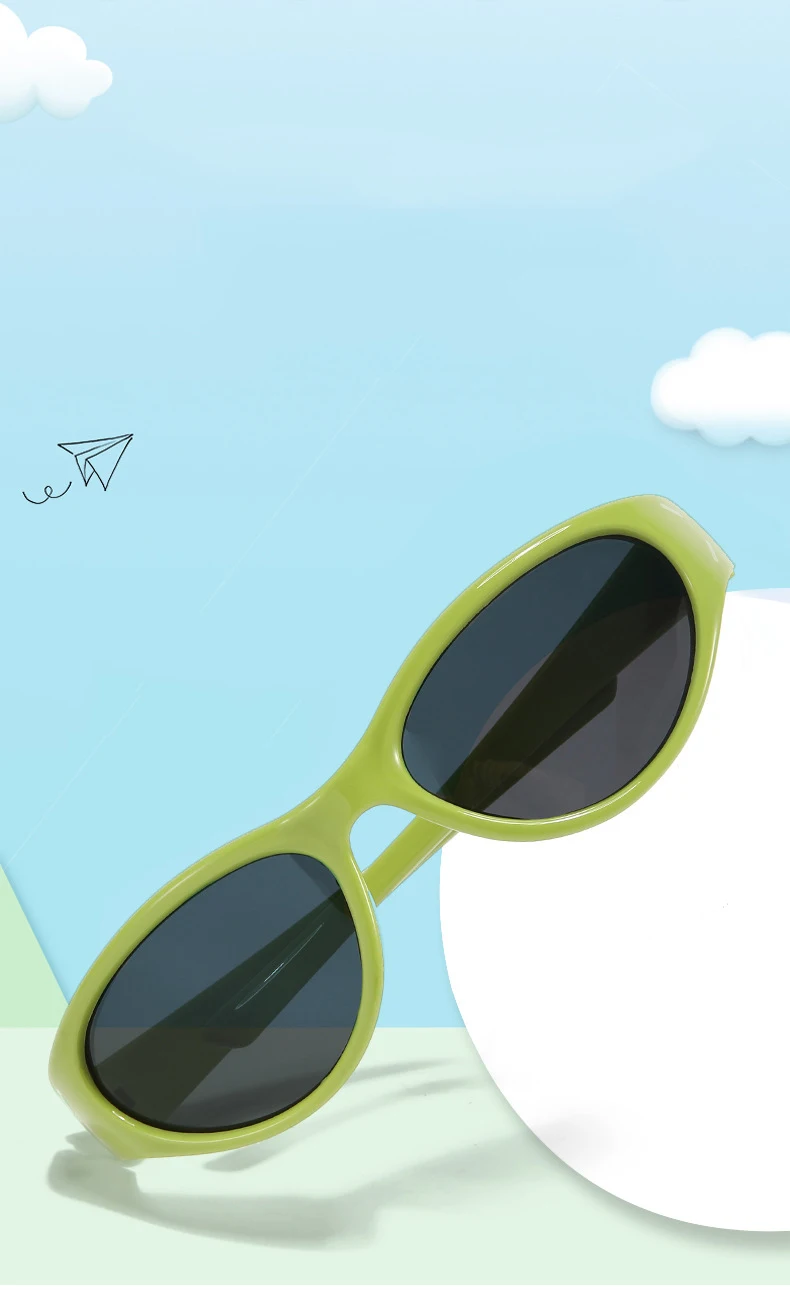 Neue Mode Cat-eye kinder Brille Outdoor Sonnenschirm Anti-uv-Silikon Polarisierte kinder Sonnenbrille 23089 – Detail 1