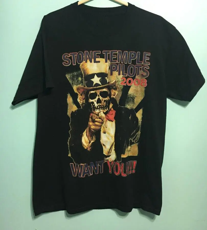 2008 STONE TEMPLE PILOTS WANT YOU Shirt Classic Black Unisex S-5XL NE2301