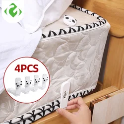 4Pcs/Set panda Bed Sheet Clip Bed sheet Belt Fastener Mattress Non-slip Quilt Covers Sheet Holders Gripper Fastener Clips Bed