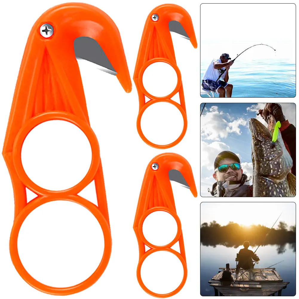 3Pcs Fish Belly Knife Mini Portable Fishing Cutter Plastic Multi-Function Tools