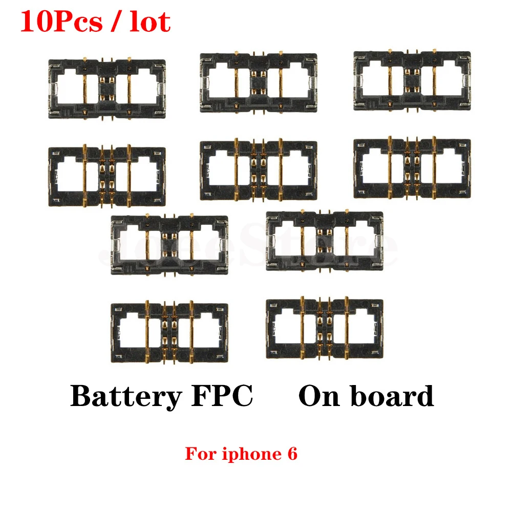 JoeeStore 10pcs Battery FPC Connector For iPhone 6 6S 7 8 Plus X XS XR 11 12 13 Pro Max on Board Clip Plug Flex Cable Parts