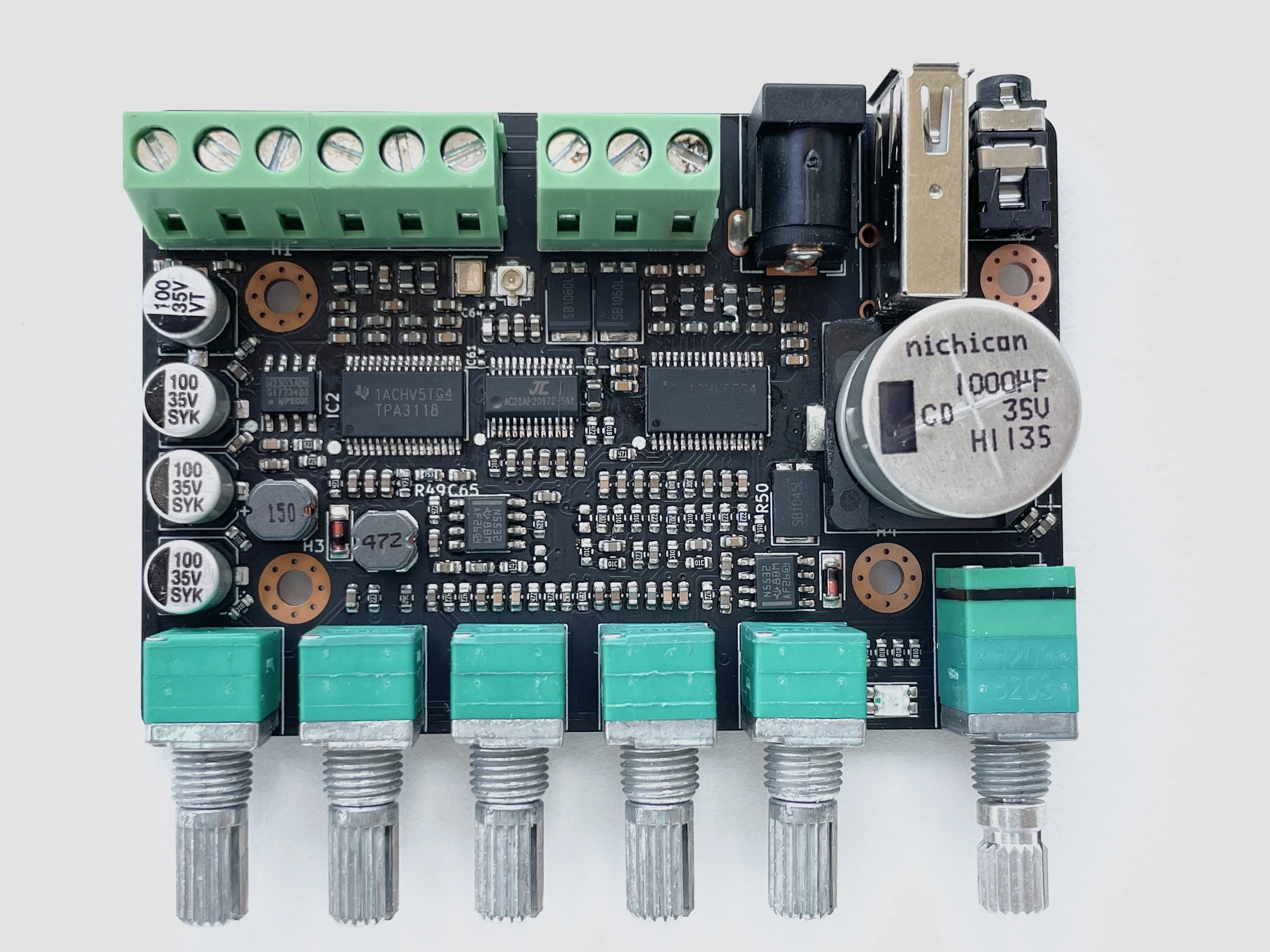 

Nvarcher 2.1 Subwoofer Bluetooth digital amplifier board TPA3118 2x30W+60W adjustable crossover point