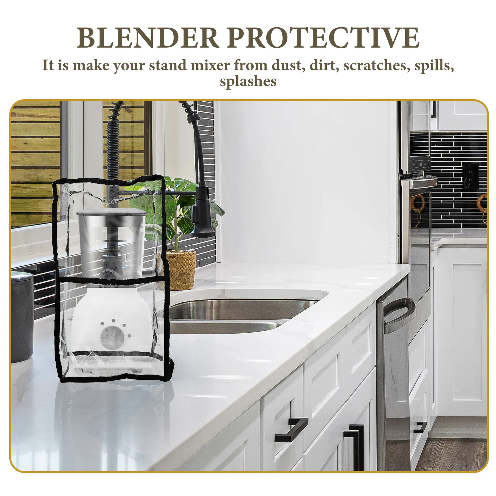 

Stand Mixer Dust Cover Clear PVC Kitchen Protective Case Anti Scratch Cover Juicer Blender Mixer Appliance Protector
