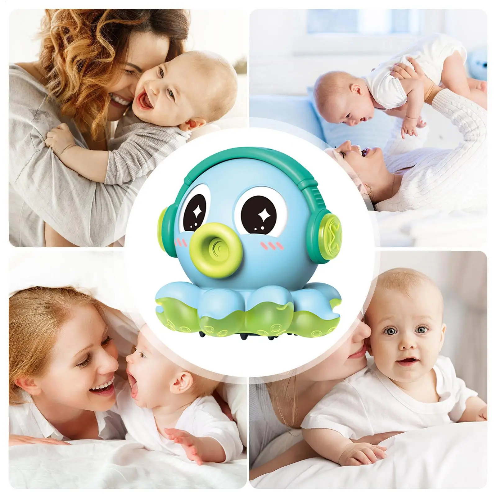 Dança elétrica polvo brinquedo lula música luzes spray de água para crianças berçário quarto mesa decoração aniversário presente natal